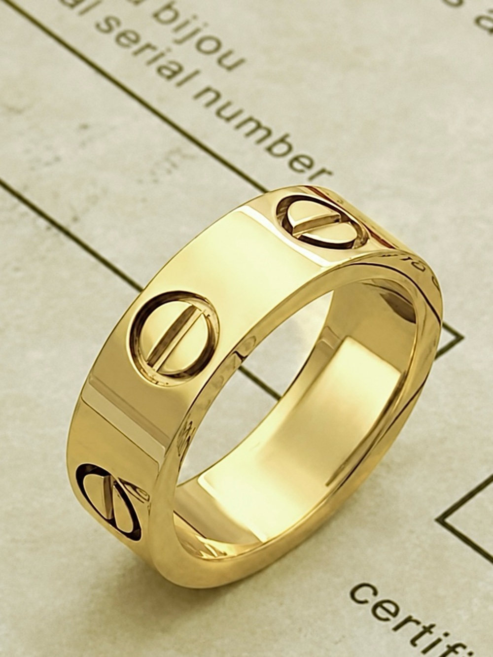Stainless Steel Love Ring Without Stones